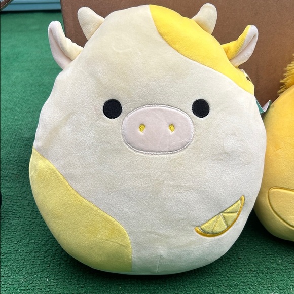 Cute Yellow and White Cow Plush Toy - Picture 2 of 5